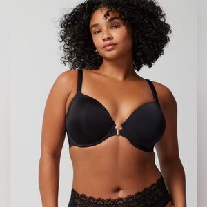 Soma Intimates Vanishing 360 Perfect Coverage Front Closure Bra NWT in Black